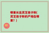 哪里长出灵芝孢子粉(灵芝孢子粉的产地在哪里？)