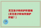 灵芝孢子粉的护肝原理(灵芝孢子粉如何保护肝脏？)