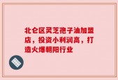 北仑区灵芝孢子油加盟店，投资小利润高，打造火爆朝阳行业