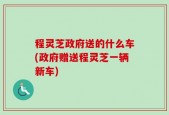 程灵芝政府送的什么车(政府赠送程灵芝一辆新车)
