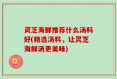 灵芝海鲜推荐什么汤料好(精选汤料，让灵芝海鲜汤更美味)