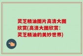 灵芝精油图片高清大图欣赏(高清大图欣赏：灵芝精油的美妙世界)