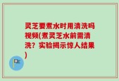 灵芝要煮水时用清洗吗视频(煮灵芝水前需清洗？实验揭示惊人结果)