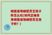 峨眉道地破壁灵芝孢子粉怎么吃(如何正确食用峨眉道地破壁灵芝孢子粉？)