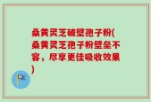 桑黄灵芝破壁孢子粉(桑黄灵芝孢子粉壁垒不容，尽享更佳吸收效果)