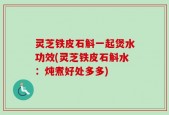 灵芝铁皮石斛一起煲水功效(灵芝铁皮石斛水：炖煮好处多多)