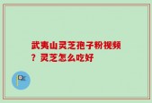 武夷山灵芝孢子粉视频？灵芝怎么吃好