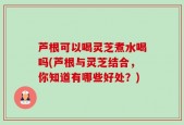 芦根可以喝灵芝煮水喝吗(芦根与灵芝结合，你知道有哪些好处？)