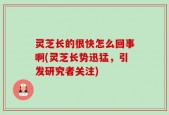 灵芝长的很快怎么回事啊(灵芝长势迅猛，引发研究者关注)