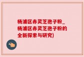 杨浦区赤灵芝孢子粉_杨浦区赤灵芝孢子粉的全新探索与研究)