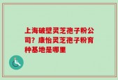 上海破壁灵芝孢子粉公司？康怡灵芝孢子粉育种基地是哪里