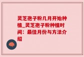 灵芝孢子粉几月开始种植_灵芝孢子粉种植时间：最佳月份与方法介绍
