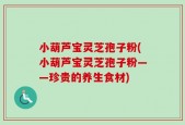 小葫芦宝灵芝孢子粉(小葫芦宝灵芝孢子粉——珍贵的养生食材)