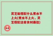 灵芝能搭配什么煮水不上火(煮水不上火，灵芝搭配这些食材最佳)