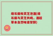 络石藤和灵芝泡酒(络石藤与灵芝共鸣，酒趁草本自然味道甘醇)