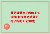 灵芝破壁孢子粉的工艺流程(制作高品质灵芝孢子粉的工艺流程)
