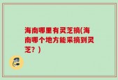 海南哪里有灵芝摘(海南哪个地方能采摘到灵芝？)