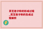 灵芝孢子粉的形成过程_灵芝孢子粉的生成过程解析