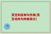 灵芝的区别与作用(灵芝功效与种类简介)