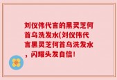 刘仪伟代言的黑灵芝何首乌洗发水(刘仪伟代言黑灵芝何首乌洗发水，闪耀头发自信！