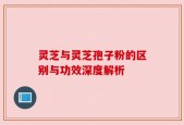 灵芝与灵芝孢子粉的区别与功效深度解析