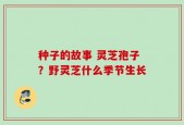 种子的故事 灵芝孢子？野灵芝什么季节生长