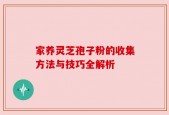 家养灵芝孢子粉的收集方法与技巧全解析