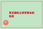 灵芝茵陈土茯苓煮水的功效