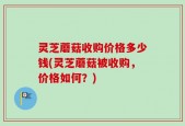 灵芝蘑菇收购价格多少钱(灵芝蘑菇被收购，价格如何？)