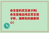 赤生堂的灵芝孢子粉(赤生堂推出纯正灵芝孢子粉，保障你的健康初心)