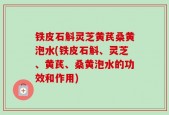 铁皮石斛灵芝黄芪桑黄泡水(铁皮石斛、灵芝、黄芪、桑黄泡水的功效和作用)