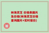 林海灵芝 价格表图片及价格(林海灵芝价格查询图片+实时报价)