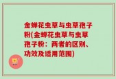 金蝉花虫草与虫草孢子粉(金蝉花虫草与虫草孢子粉：两者的区别、功效及适用范围)