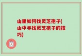 山里如何找灵芝孢子(山中寻找灵芝孢子的技巧)