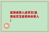 狐狸遇恩人送灵芝(狐狸送灵芝感恩救命恩人)