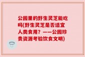 公园里的野生灵芝能吃吗(野生灵芝是否适宜人类食用？——公园珍贵资源考验饮食文明)