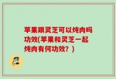 苹果跟灵芝可以炖肉吗功效(苹果和灵芝一起炖肉有何功效？)