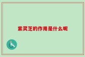 紫灵芝的作用是什么呢