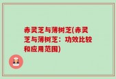 赤灵芝与薄树芝(赤灵芝与薄树芝：功效比较和应用范围)