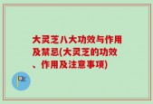 大灵芝八大功效与作用及禁忌(大灵芝的功效、作用及注意事项)