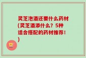 灵芝泡酒还要什么药材(灵芝酒添什么？5种适合搭配的药材推荐！)