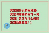 灵芝配什么药材浸酒(灵芝与哪些药材可一同浸酒？灵芝与什么搭配泡酒效果更佳？)