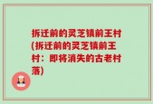 拆迁前的灵芝镇前王村(拆迁前的灵芝镇前王村：即将消失的古老村落)