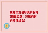 鹿茸灵芝是珍贵药材吗(鹿茸灵芝：珍稀药材的珍珠组合)