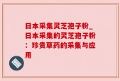 日本采集灵芝孢子粉_日本采集的灵芝孢子粉：珍贵草药的采集与应用