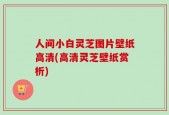 人间小白灵芝图片壁纸高清(高清灵芝壁纸赏析)