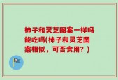 柿子和灵芝图案一样吗能吃吗(柿子和灵芝图案相似，可否食用？)