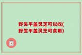 野生平盖灵芝可以吃(野生平盖灵芝可食用)