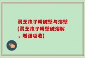 灵芝孢子粉破壁与溶壁(灵芝孢子粉壁破溶解，增强吸收)