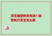 灵芝破壁粉煲鸡汤？破壁机打灵芝怎么做